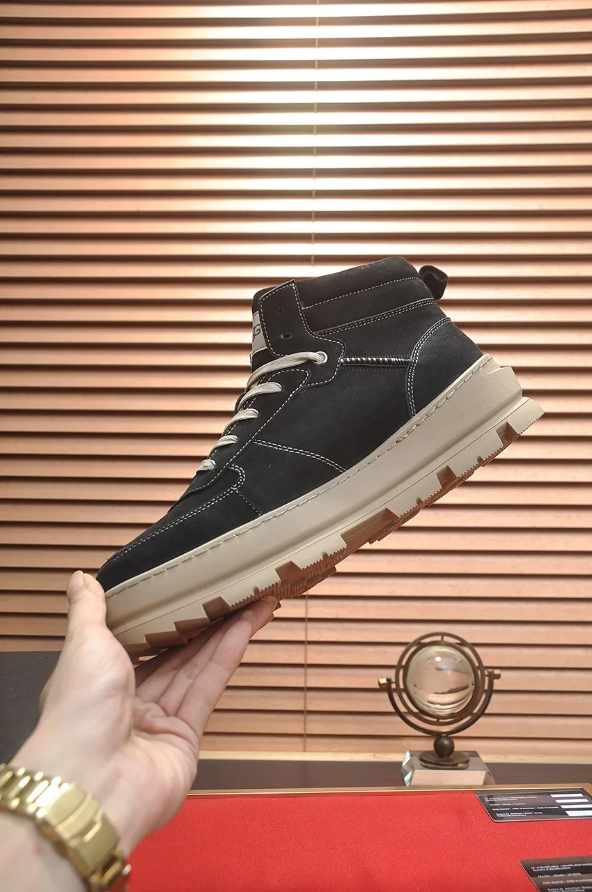 Men's shoes 💰640💶 [UGG] (full wool lining) top-end high-quality fur-in-one warm snow boots from Australia's warm luxury brand men's shoes, UGG-5877 official website synchronized, made of imported cowhide, carefully sewn...Imported rubber foam outsole (comfortable, soft, wear-resistant) The quality is really great...Exquisite workmanship, you can't put it down at first sight, available in sizes 39-44